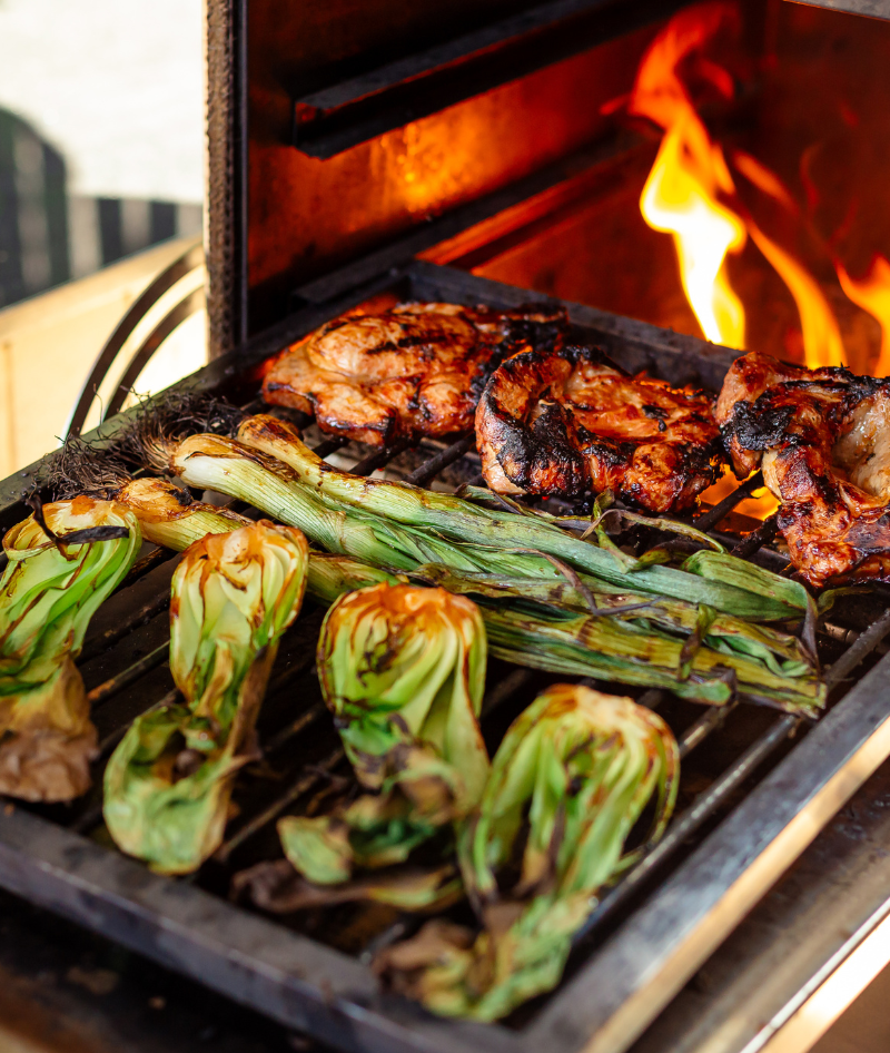 Proyecto cerdo: Chuleta asada & pak choi